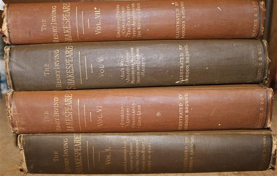 Irving, Henry - Works of Shakespeare, 8 vols, vol I signed by the editior, dated 1888